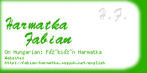 harmatka fabian business card
